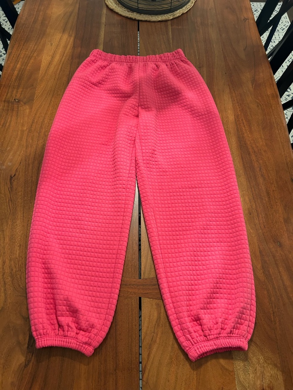 Princess Polly Hot Pink Quilted Jogger Sweatpants size 8